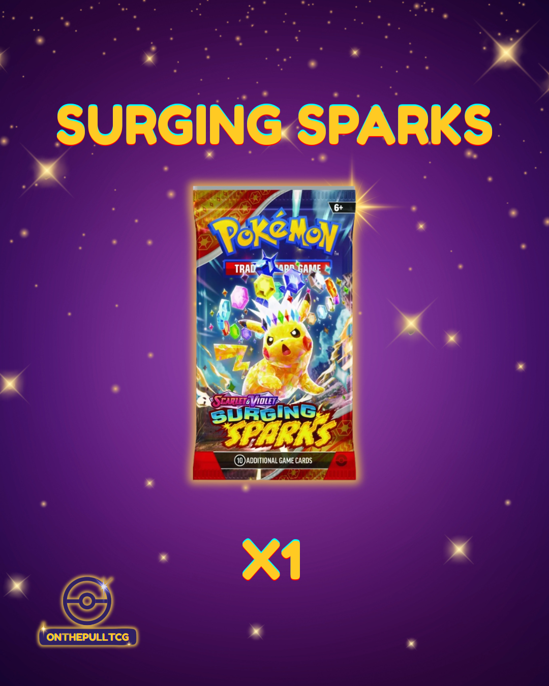 Pokémon TCG: Surging Sparks Booster Pack | Scarlet & Violet Set | Factory Sealed
