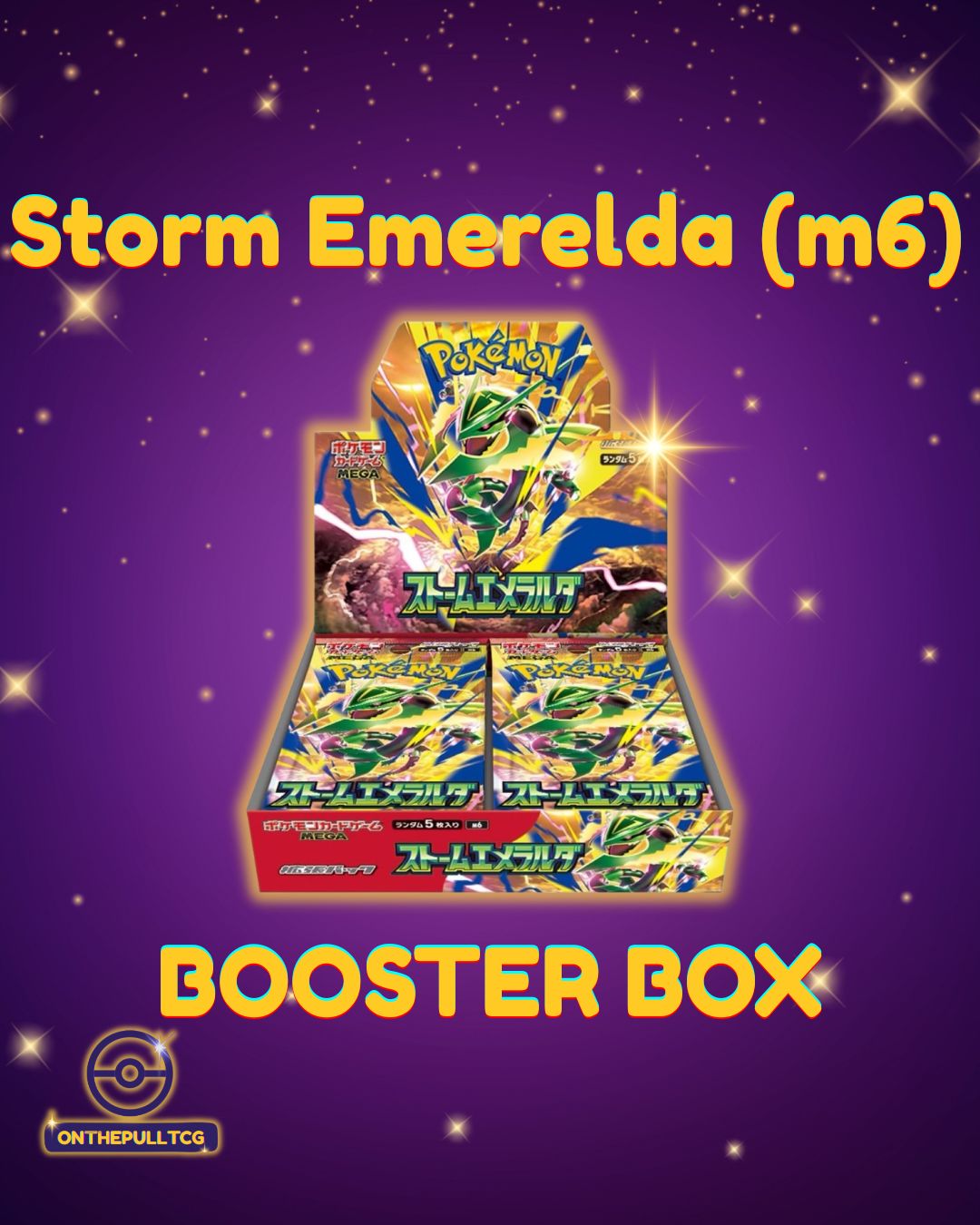 PREORDER: Pokémon TCG Storm Emeralda Japanese Booster Box (m6) *NO SHRINK* | Mega Rayquaza
