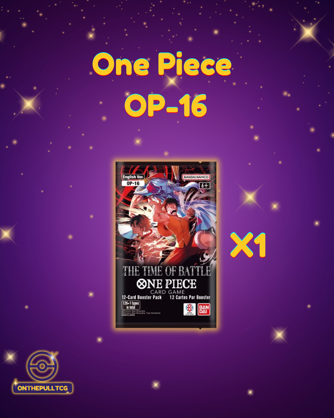 One Piece TCG: The Time of Battle [OP-16] Single Booster Pack
