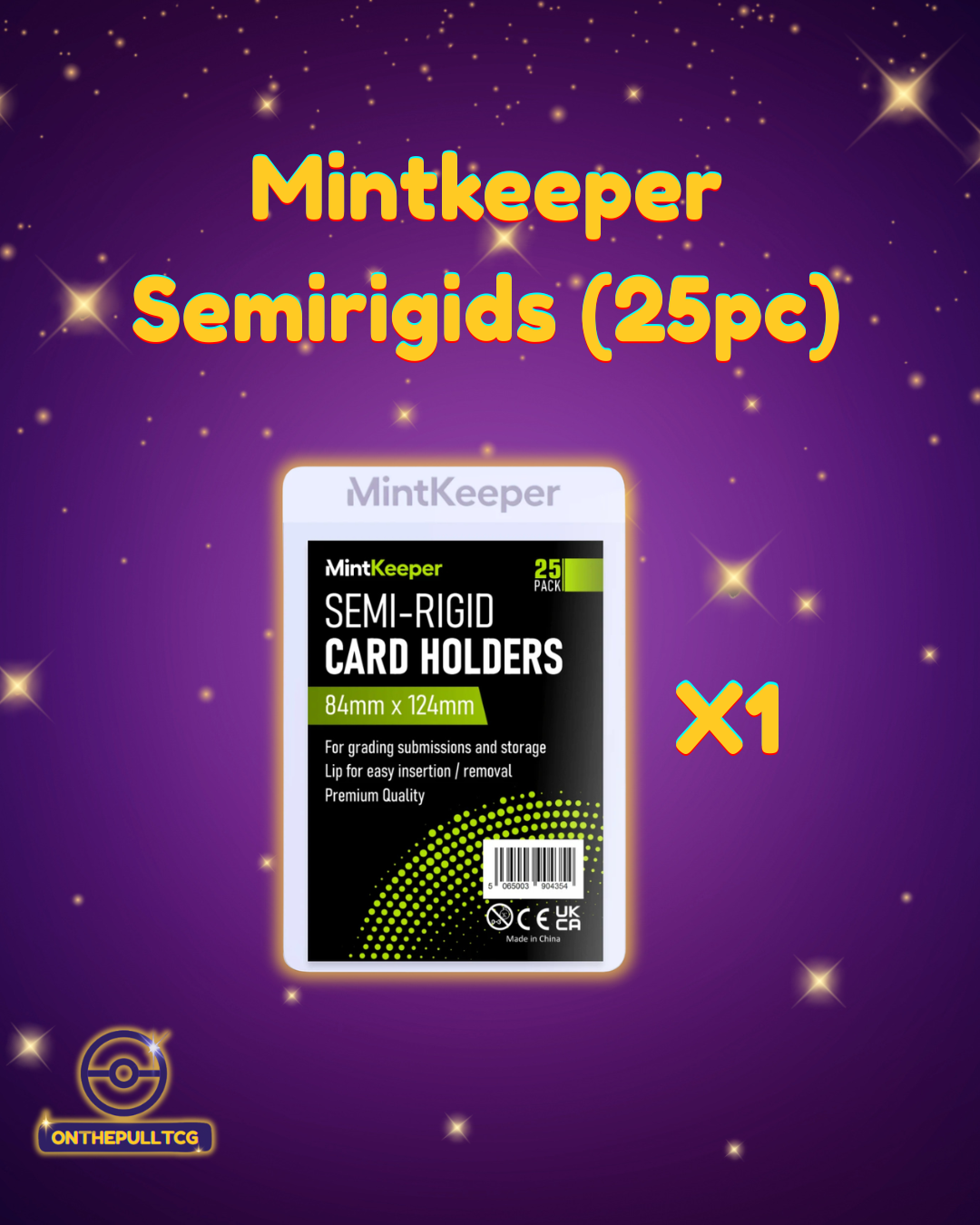 MintKeeper Semi-Rigid Card Holders / Card Savers (Pack of 25)