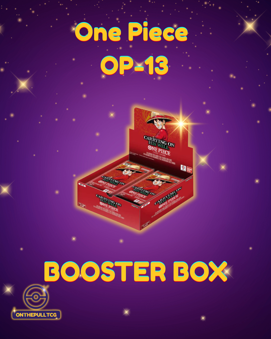 One Piece TCG: Carrying on His Will [OP-13] Booster Box (Factory Sealed Display)