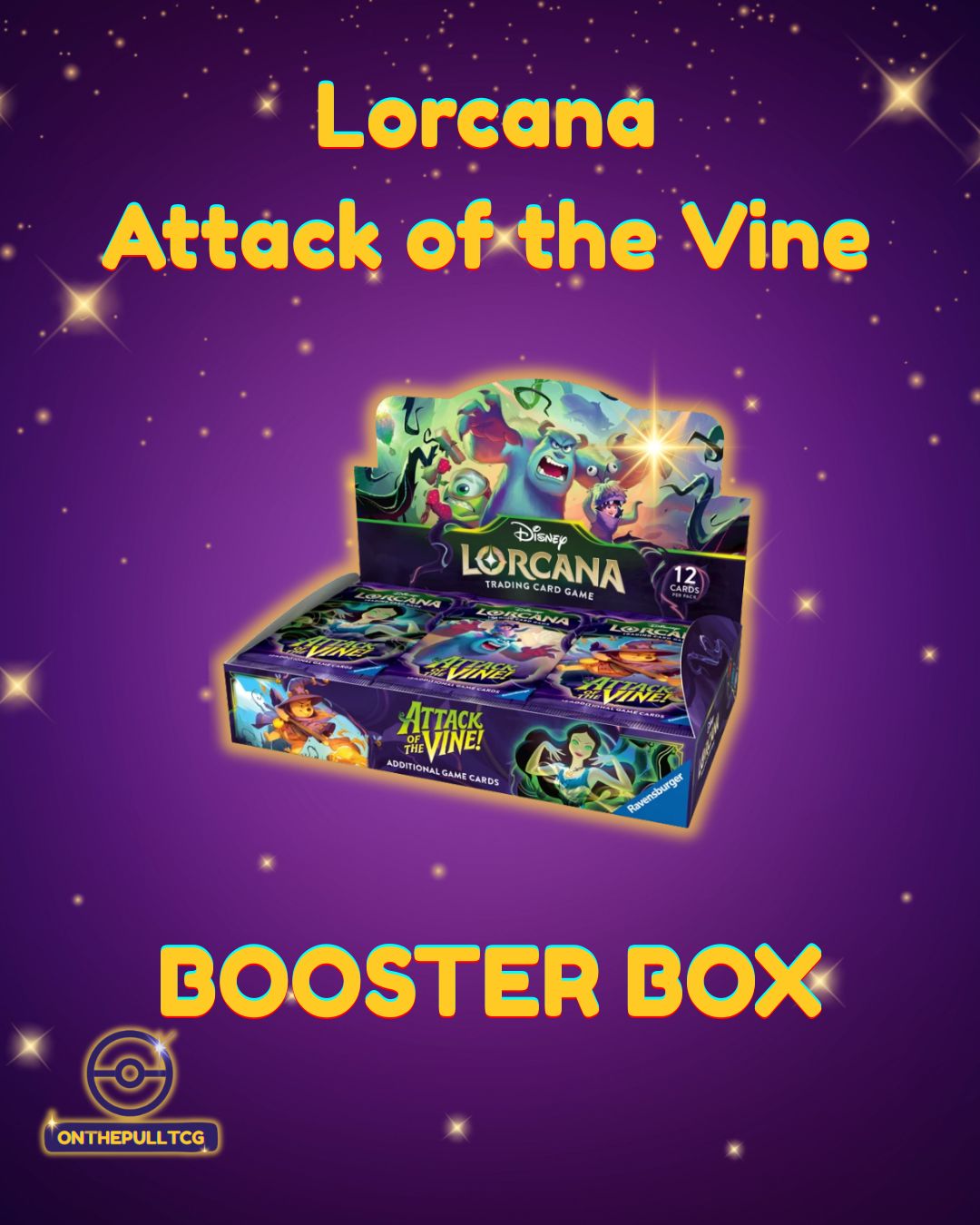 Disney Lorcana: Attack of the Vine! Booster Box (Factory Sealed Display)
