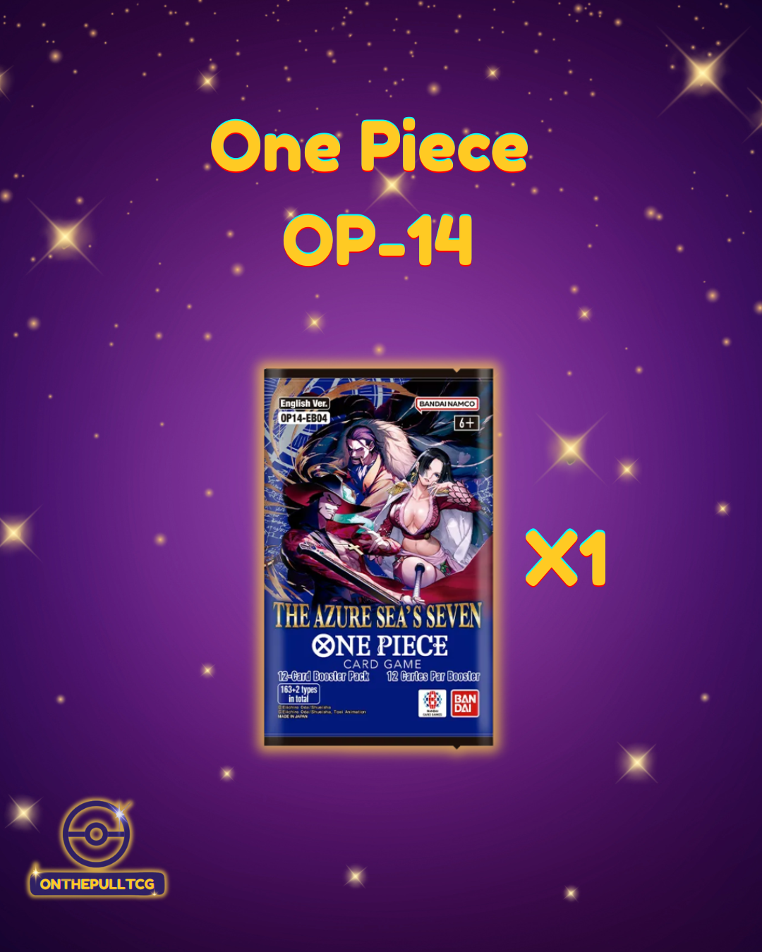 One Piece TCG: The Azure Sea's Seven [OP-14] Single Booster Pack
