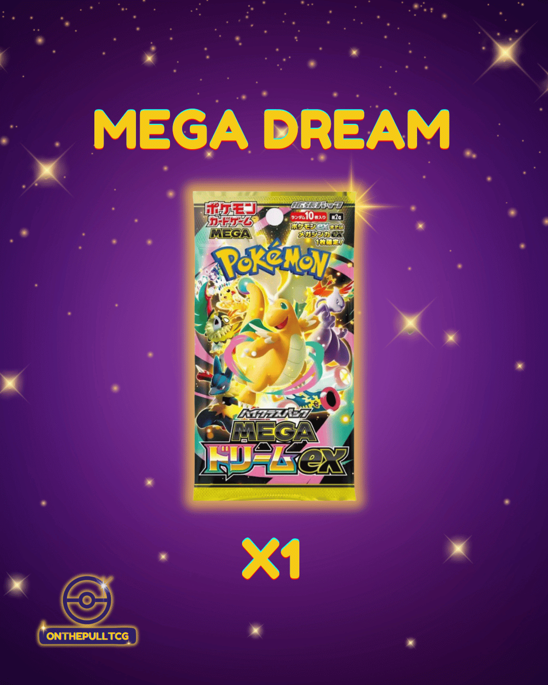Japanese Pokémon Mega Dream TCG Booster Pack – Sealed