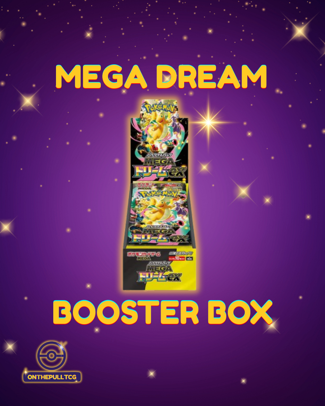 Pokémon TCG Japanese Mega Dream Booster Box (No Shrink, Sealed)
